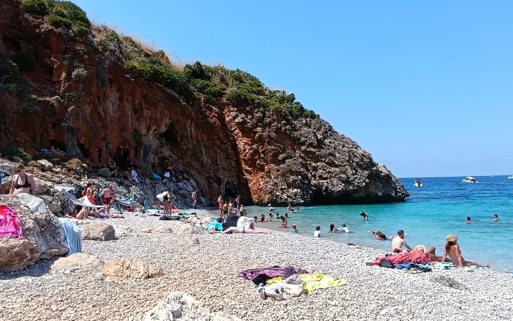 Pláž Cala Capreria - Zingaro, Sicílie, Itálie