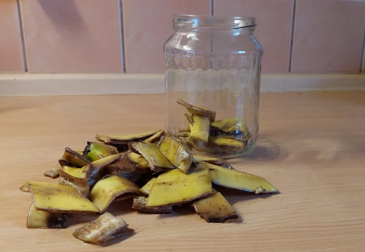 Příprava hnojiva z banánových slupek