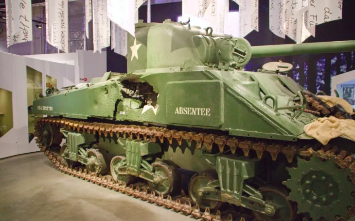 Tank Sherman M4 v Bastogne War Muzeum