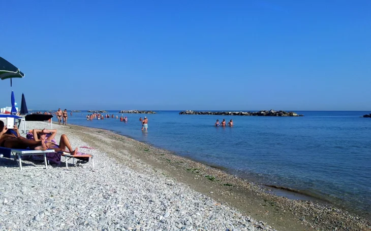Pláž ve Fano