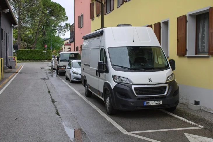 Parkování v Cividale del Friuli