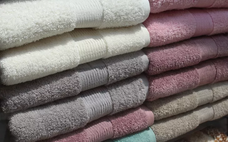Poskládané a měkké ručníky