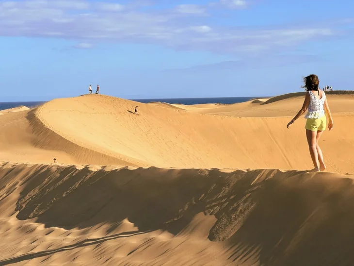 Písečná duna Písečná duna na Gran Canaria